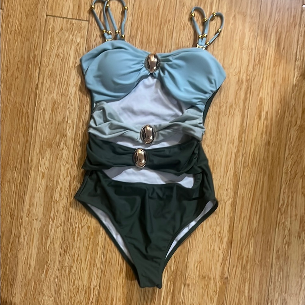 Stylish Multicolor One Piece Swimsuit